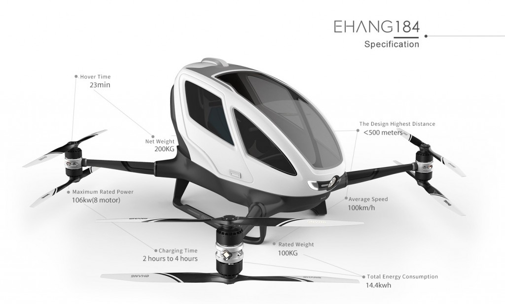 ehang-184-specifications