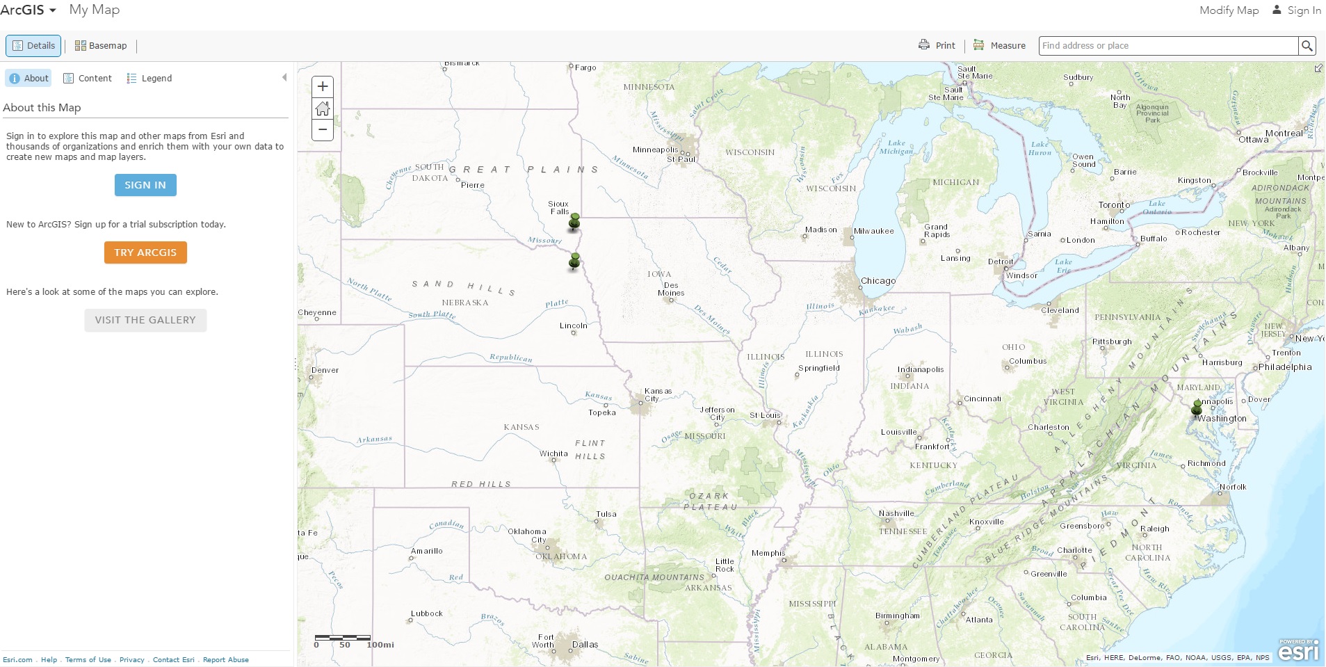 US DOT National Transit Layer Data Map