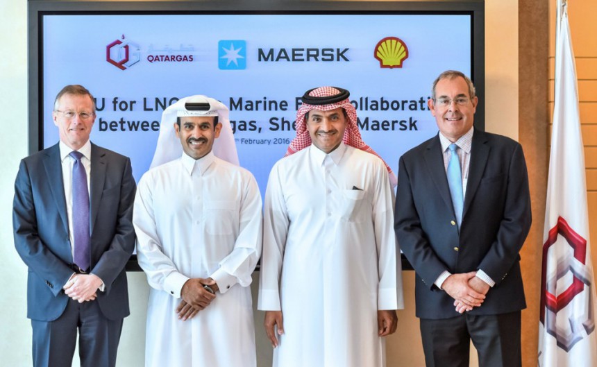 Maersk, Qatargas and Shell Team Up on LNG as Marine Fuel