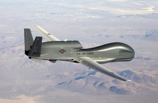 Which US Aerospace Company Manufactured Global Hawk Surveillance Drone